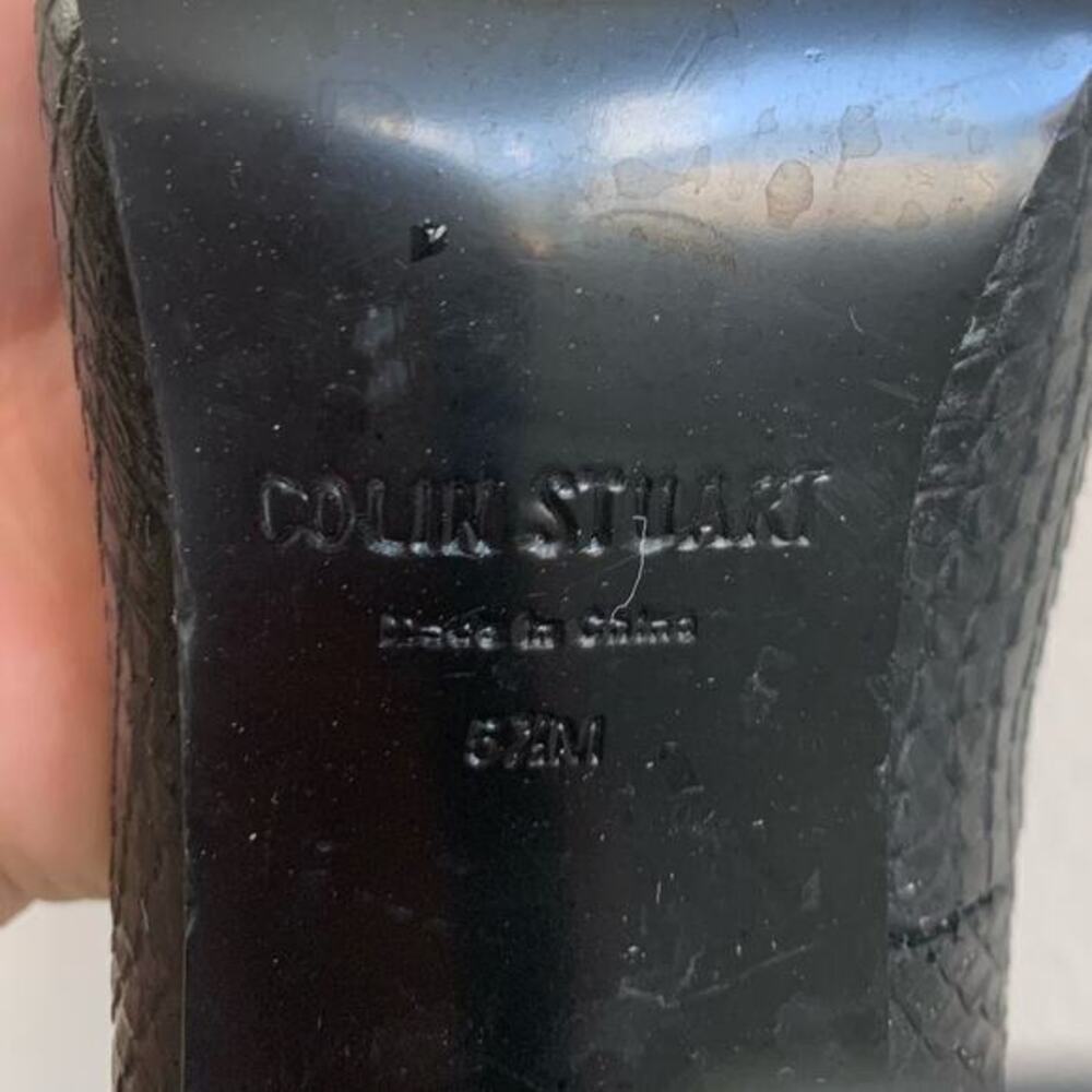 Colin Stuart Heels, Black Croc Pattern, Size 5.5M - Picture 4 of 4